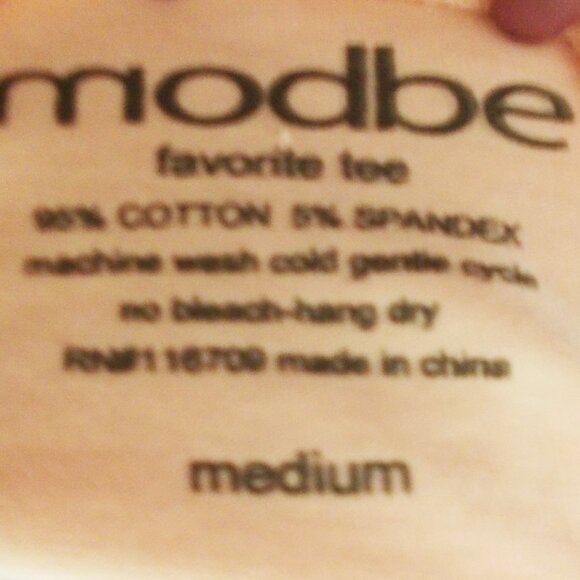 💕 3/$25 💕Modbe Tee M - Picture 4 of 4